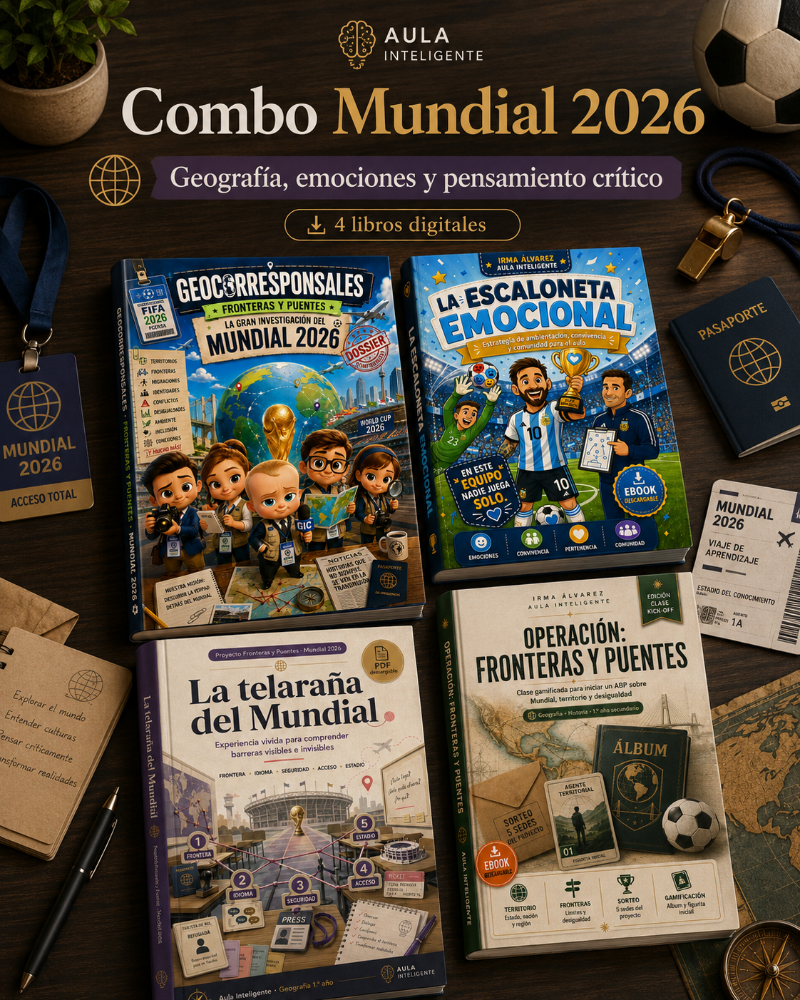 Combo Mundial 2026: Geografía, emociones y pensamiento crítico