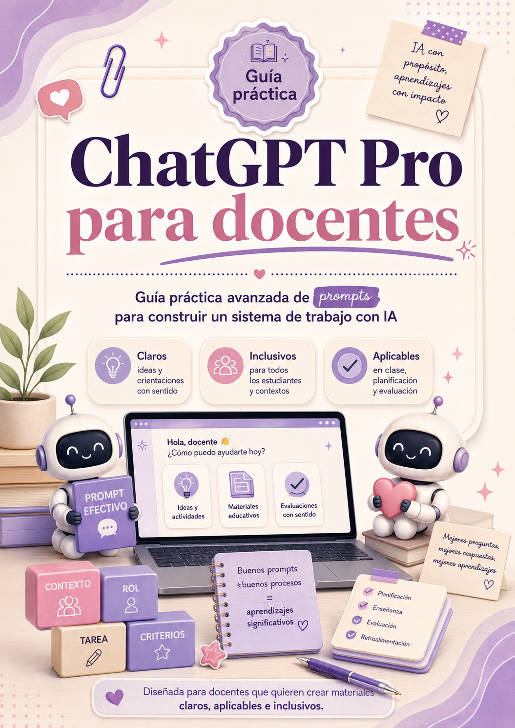 Manual Avanzado "ChatGPT Pro para Docentes": Sistema de Trabajo y Automatización con IA